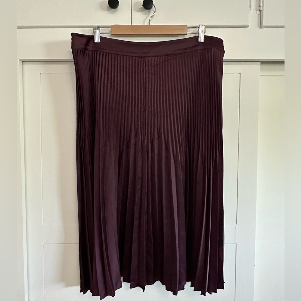 Universal Standard Deep Purple Pleated Skirt